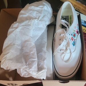 Floral Embroidered Vans